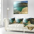 thumbnail image 2 of Designart Chalk Quarry in Belarus Panorama - Landscape Printed Throw Pillow - 18x18, 2 of 4