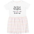 thumbnail image 3 of Inktastic My Great Grandma Loves Me Heart Great Grandchild Girls Toddler Dress, 3 of 5