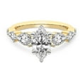 thumbnail image 4 of IGI Certified 4 Carat Marquise Shape Lab Grown Diamond Engagement Ring | 14K Yellow Gold | Frances Side Stone Diamond Ring | FG-VS1-VS2 Quality Friendly Diamonds, 4 of 6