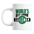 thumbnail image 1 of World's Best Lookin' Salesman Coffee & Tea Mug, 11oz, White Ceramic, 1 of 6