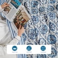 thumbnail image 5 of Coastal Living Throw Blanket, Reversible Plush Fleece Blanket for Couch, Blue Sand Dollars, 50" x 72", 5 of 11
