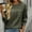 Army Green, variant on VgaVtl T-Shirt for Women Long Sleeve Ladies Plus Size Tops Green Comfy Casual Daily Pocket Relaxed Fit Plain Tops,XL