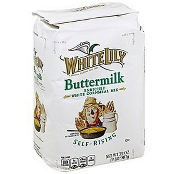 White Lily Enriched SelfRising Buttermilk White Corn Meal Mix, 2 Lb