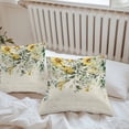 thumbnail image 6 of Green Eucalyptus Leaves Throw Pillow Covers 24x24 Inch Set of 2, Retro Rustic Botanical Floral Waterproof Outdoor Pillow Covers, Decorative Cushion Pillowcases for Couch, Sofa, Bed, Garden, Patio, 6 of 9