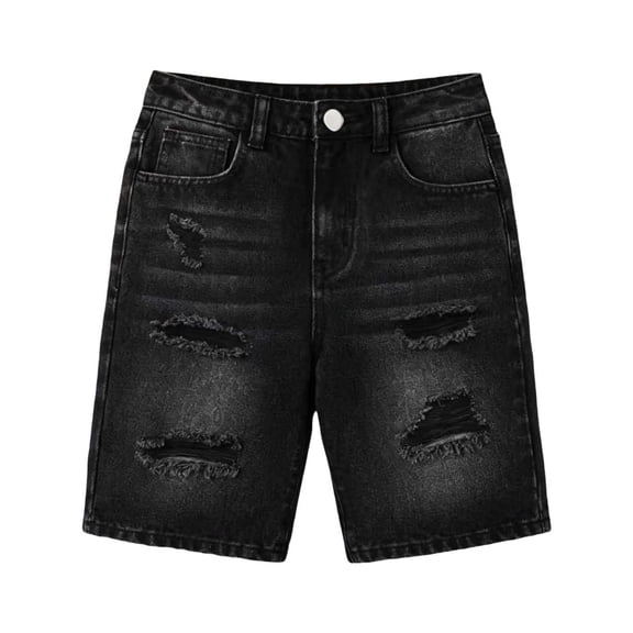 Nilvkv Boys Athletic Shorts, Shorts for Boys, Zip Pockets Fast Dry Running Sporty Bottoms Black 10-11 Years