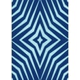 thumbnail image 1 of Ahgly Company Machine Washable Indoor Rectangle Transitional Cobalt Blue Area Rugs, 2' x 4', 1 of 7