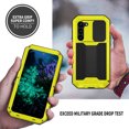 thumbnail image 6 of Feishell Cover for Samsung Galaxy S25+ Case Heavy Dustproof Shockproof Dropproof Military Grade Rugged Durable Aluminum Metal Case with Kickstand Screen Protector Full Body Cover, Yellow, 6 of 7