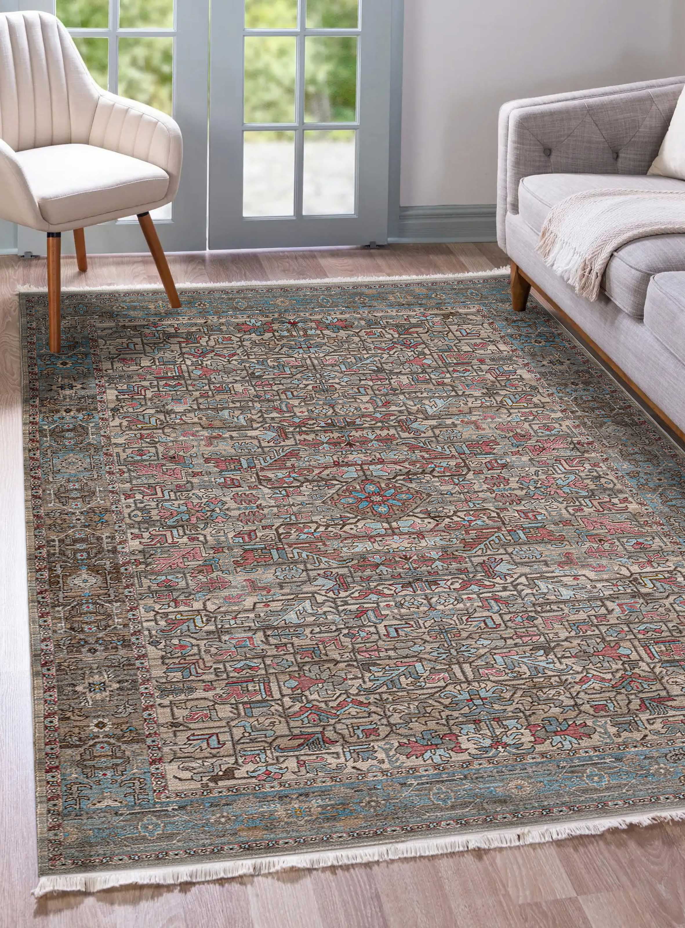 ECARPET Bettina Tapis pour Salon, Chambre, Salle A Manger, Entrée, Couloir et Plus Encore.