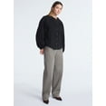 thumbnail image 2 of Scoop Women's Cotton Denim Shirt with Blouson Sleeves, Sizes XS-XXL, 2 of 5