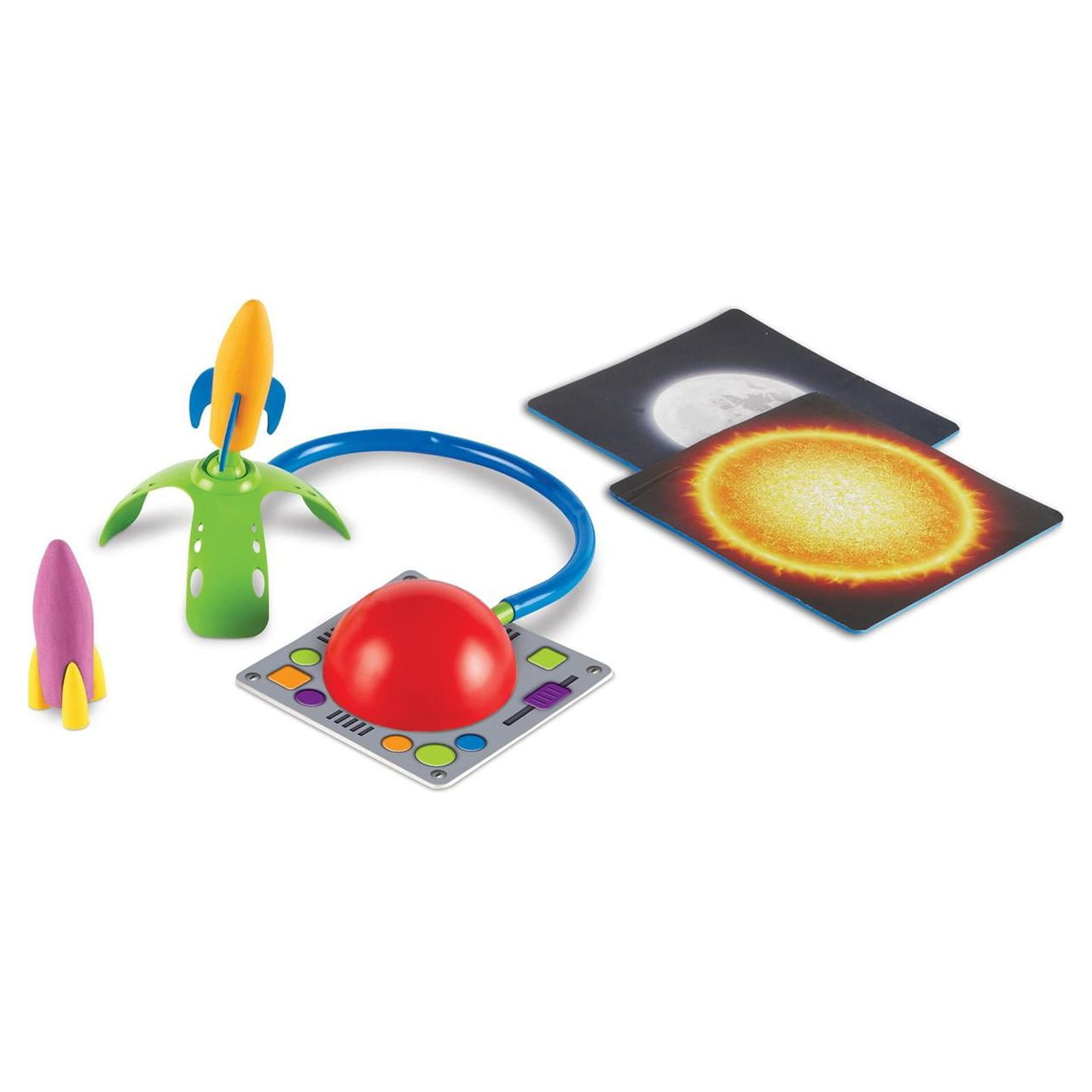 Primary Science Leap and Launch Rocket with X pieces- Educational Learning Gift, STEM Preschool Toy for Kids Boys Girls Ages 3 4 5+ Year Old