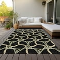 thumbnail image 6 of Addison Rugs Chantille Indoor/Outdoor Transitional Geometric Black Washable Rectangle Rug, 5' x 7'6", 6 of 6