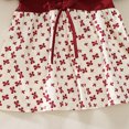 thumbnail image 4 of Cathalem Robe de Fête pour Fille à Manches Courtes Tenue de Jeu des Fêtes Robe Midi Douce, Rouge 110, 4 of 5
