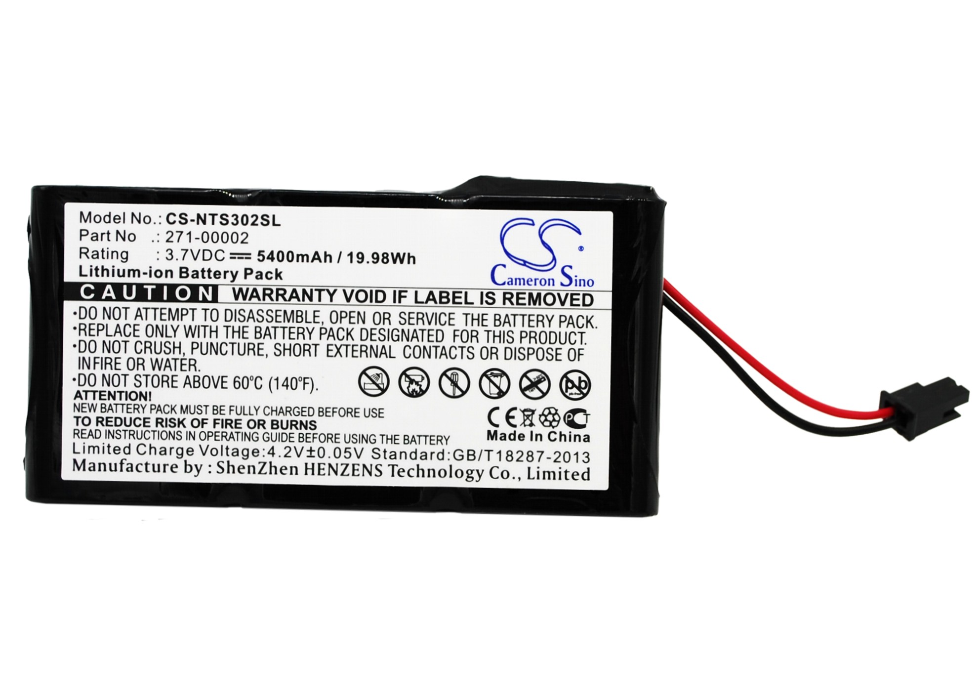 Replacement Battery For Netapp 3.7v 5400mAh / 19.98Wh RAID Controller