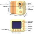 thumbnail image 2 of Huzeye Snapalette Printcam, Kids Instant Print Camera, 1080p HD, 10x Zoom, Selfie & Video (Blue), 2 of 5
