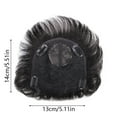 thumbnail image 3 of Men's Hair Patch Real Human Hair Topper for Short Hair - Solution for Hair Thinning and Balding Areas on the Scalp, 3 of 5