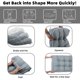 thumbnail image 4 of Blytieor Juego De Cojines De Mimbre Para Silla De 3 Piezas, 1 Cojín Para Sofá De Mimbre Y 2 Cojines En Forma De U Para Banco De Patio Para Todo Tipo De Clima, 4 of 5