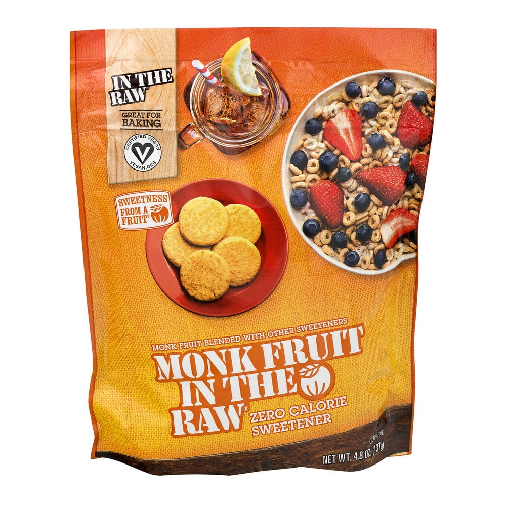 Monk Fruit In The Raw Zero Calorie Sweetener, 4.8 OZ
