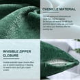thumbnail image 5 of Unique Bargains Soft Water Repellent Throw Pillow Covers Emerald Green 20"x20", 5 of 8