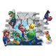 thumbnail image 4 of Pegatinas de pared Super Marie Pegatinas de pared Adhesivos murales para dormitorio Sala de estar Pared de TV, 4 of 5