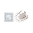 thumbnail image 3 of Sombrero de vaquero con bandana Sunnimix Blanco, 3 of 8
