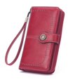 thumbnail image 1 of Ladies Wallet Leather Credit Card Holder RFID Blocking Large Capacity Wrist Bag, 1 of 5