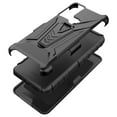 thumbnail image 4 of Compatible for TCL 30 XE 5G Case with Holster Belt Clip Hybrid Shockproof Protective Phone Cover with Kickstand - Black, 4 of 5