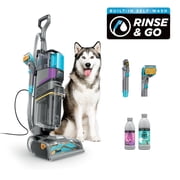 Shark CarpetXpert Hair Pro with StainStriker Upright Carpet & Area Rug Cleaner Liquids, Fresh Trial, 3 Tools, Gray