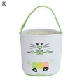 thumbnail image 2 of Cheers US 2022 Easter Bunny Basket Bags Large Easter Canvas Tote Bags Bunny Ears Bags Spring Egg Hunts Bags for Easter Kids Eggs Candy Hunting Carrying Daily Usage, 2 of 2