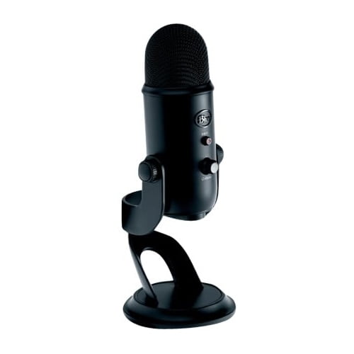 på støj med tiden Blue Yeti USB Microphone for PC, Mac, Gaming, Recording, Streaming,  Podcasting, Studio and Computer Condenser Mic with Blue VO!CE effects, 4  Pickup Patterns, Plug and Play – Blackout - Walmart.com