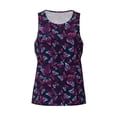 thumbnail image 4 of Fotbe Purple Butterfly Pattern Men's Quick Dry Workout Tank Top Gym Muscle Tee Fitness Bodybuilding Sleeveless T Shirt Breathable Workout Shirt-4X-Large, 4 of 9