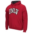 thumbnail image 2 of Men's Colosseum Red UNLV Rebels Arch and Logo Pullover Hoodie, 2 of 3