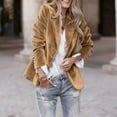 thumbnail image 7 of Womens Velvet Blazers Casual Oversized Open Front Long Sleeve Jackets Work Office Business Suit Blazer, 7 of 7
