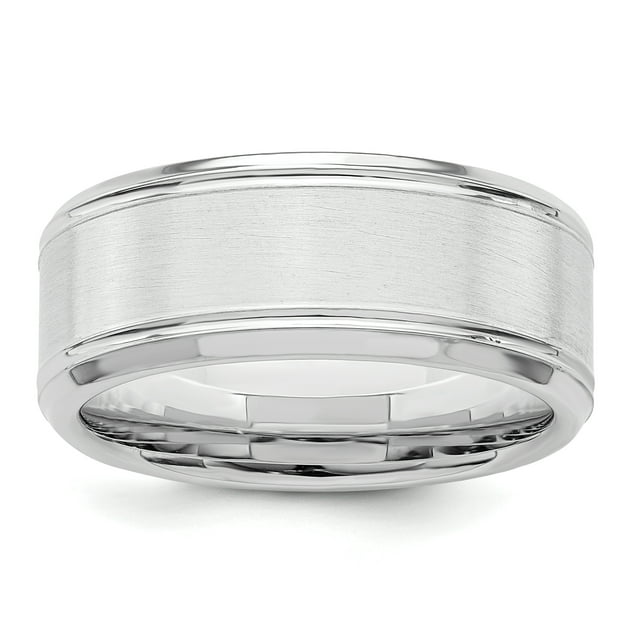 925 Sterling Silver 6mm Beveled Edge Ring Size 10.5 Wedding Fancy Classic