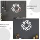 thumbnail image 2 of GOOHOCHY 1 juego de pegatinas de espejo de girasol para dormitorio y sala de estar, decoración floral DIY, decoración moderna para el hogar, guarderías e interiores modernos., 2 of 8