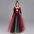thumbnail image 5 of IBTOM CASTLE Women Queen Dress Adult Cosplay Halloween Clothes with Crown Queen of Hearts Fancy Dress Up for Christmas Carnival Birthday Party, 5 of 8