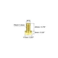 thumbnail image 2 of Brass Hex Bolts, M10x20mm 3 Pack Fully Thread Grade 4.8 Machine Screws, 2 of 5