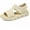 Beige, variant on Sandals women's models summer breathable not tired feet thick bottom casual cross-border large size women's shoes half slippers mesh flat sandals