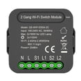 thumbnail image 2 of Módulo de interruptor de 2 entradas para Tuya, módulo de conversión eléctricos inalámbricos, interruptor de lámpara inteligente para, 2 of 10