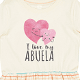 thumbnail image 4 of Inktastic I Love My Abuela Girls Toddler Dress, 4 of 5