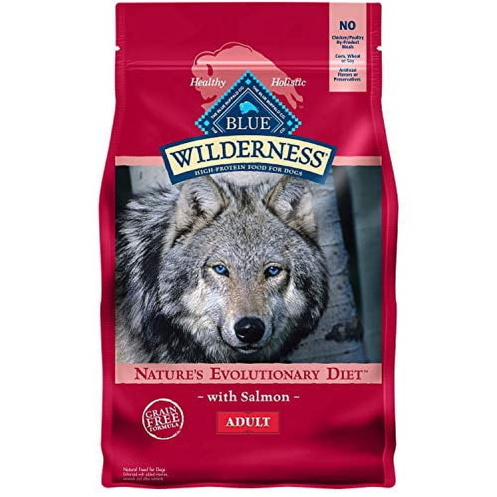 Blue Buffalo Blue Wilderness Natural Adult High Protein Grain Free Salmon Dry Dog Food, 4.5 lbs.