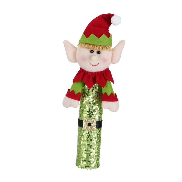 Funda para refrigerador navideña, práctica decoración navideña de elfo para la cocina. elfo masculino