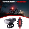 thumbnail image 2 of Faro LED para bicicleta, lámpara frontal, luz trasera recargable por USB, equipo de ciclismo, 2 of 6