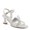 BONE, variant on Women's DECOROUS Buckle Sandals - Patent Leather, Ultra Suede Upper, Adjustable Fit, Kitten Heel