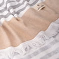 thumbnail image 4 of American Soft Linen 100% Cotton Turkish Peshtemal Beach Towels, 35"x60" size 4 Pack Swim Towels for Beach and Pool Towels, Brown, 4 of 8