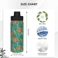 thumbnail image 3 of Lsque Fall Forest Squirrel Pattern Water Bottle,18oz Sports Insulated Kettle for Cycling Gym Basketball Outdoor, Suitable as a Present, 3 of 7