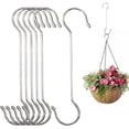 thumbnail image 3 of Qianha Mall Long S-shaped Hook 6pcs Extra S Hooks Heavy Duty Stainless Steel Hook for Kitchen Closet Bathroom Garage Workshop Office for Hanging for Kitchen, 3 of 8