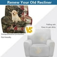 thumbnail image 4 of Xixirimido American Flag Deer Forest Camo Pattern Recliner Chair Cover, 4-Pieces Stretch Recliner Covers for Recliner Chair Soft Reclining Chair Slipcover Furniture Protector for Pets Kids, 4 of 8