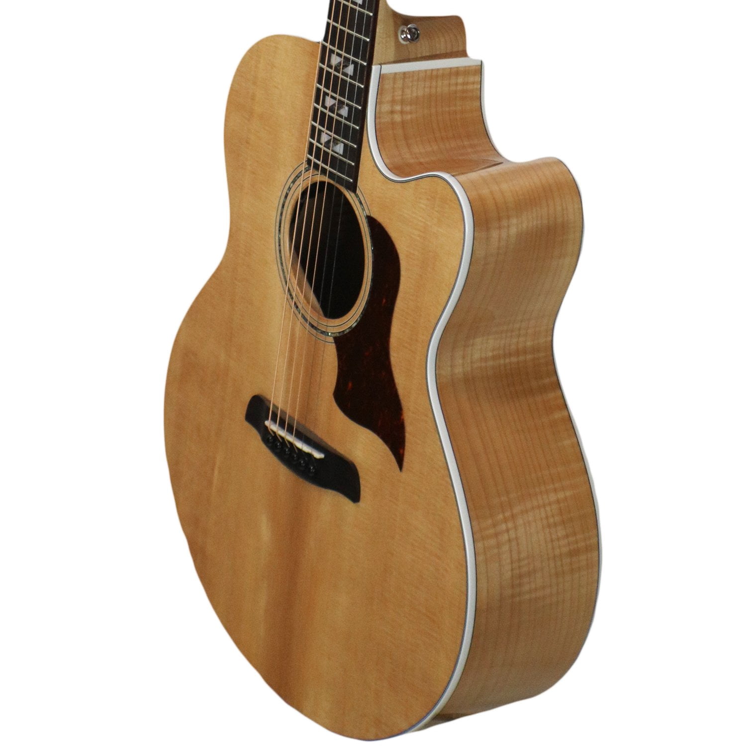 Sawtooth Spruce Jumbo Cutaway Acoustic-Electric Guitar with Flame Maple Back and Sides