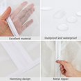thumbnail image 4 of Fundas para ropa, 10 piezas, fundas protectoras con cremallera, bolsa para ropa impermeable a prueba de polvo, para trajes de camisa, abrigos de 100 + 120cm, 4 of 5
