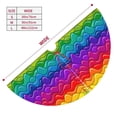 thumbnail image 3 of Rateoe Bright Rainbow Print Christmas Tree Skirt 36" for Xmas Holiday New Year Party Circle Tree Mat Ornaments Decoration, 3 of 7